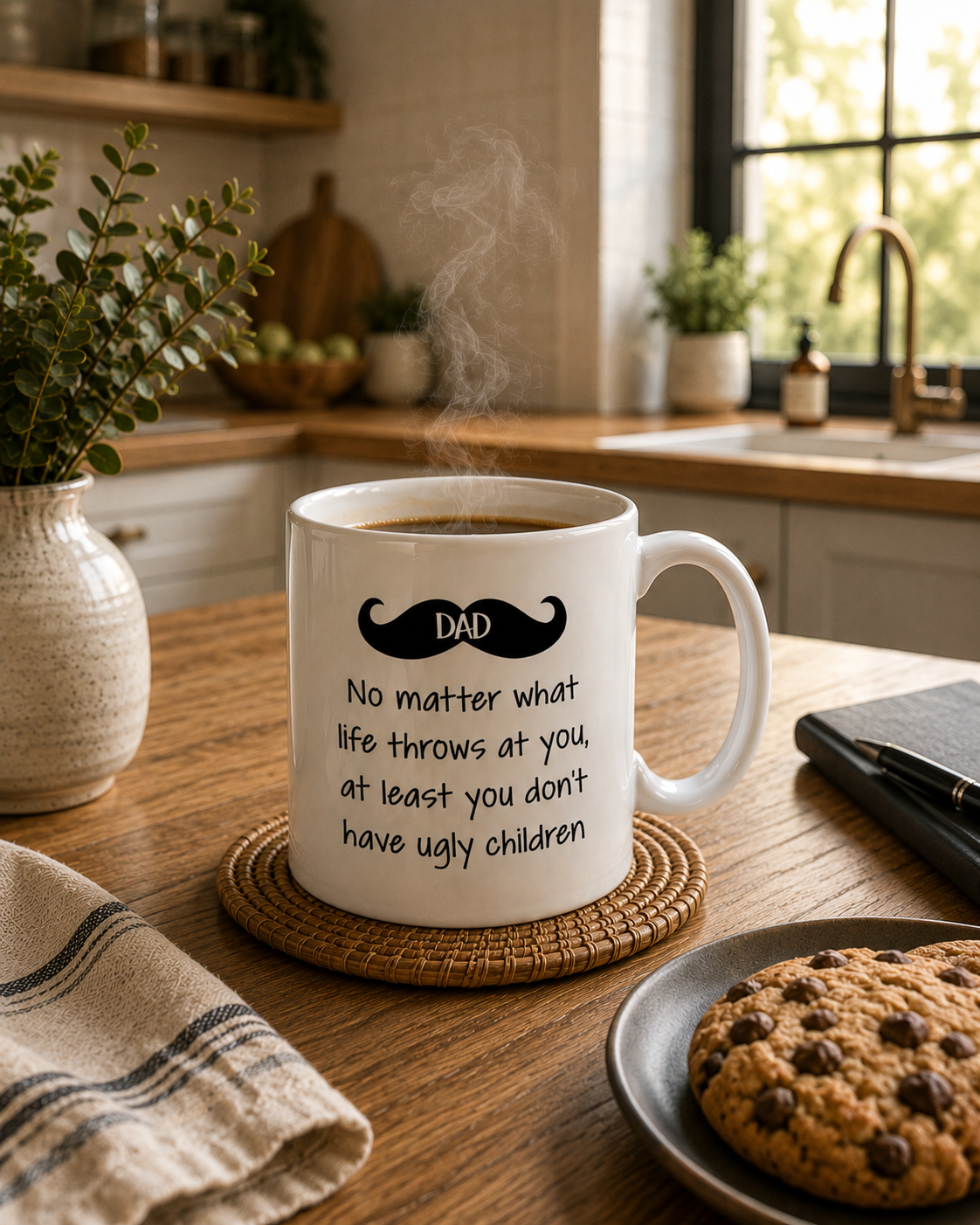 Dad, At Least You Don't Have Ugly Children Mug