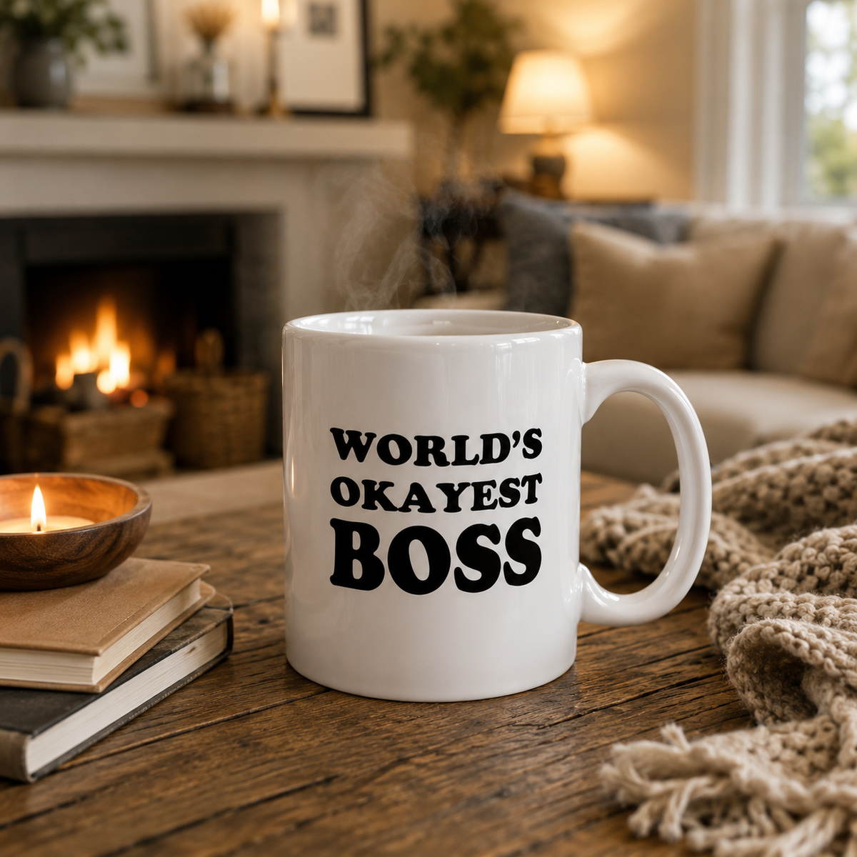 World's Okayest Boss Mug